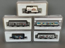 Spur Z MÄRKLIN miniclub....5 x verschiedene Weihnachtswagen   Kl--137