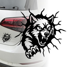 Auto Aufkleber | Wolf aus Loch