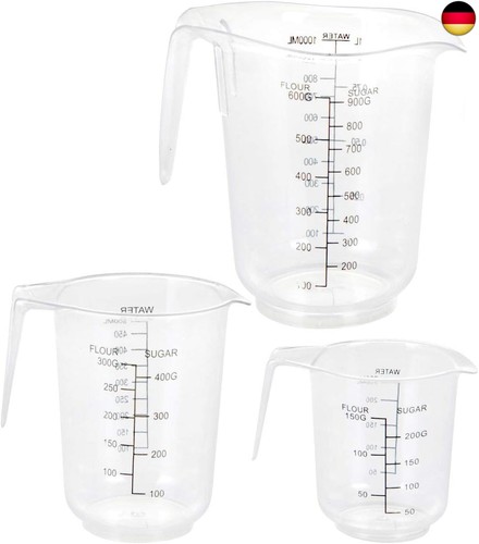 Messbecher set aus kunststoff - messbecher,