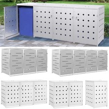 Mülltonnenbox Edelstahl/Stahl Müllbox Mülltonnenverkleidung für 1-4er Tonnen Neu