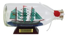 Maritime Deko mit Buddelschiff / Flaschenschiff A.v.Humboldt ca. 16 x 8 cm