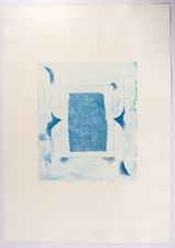 Klaus Jürgen Fischer: Radierung »Blau in Klammern« handsigniert-1/100 Ex.v 1964