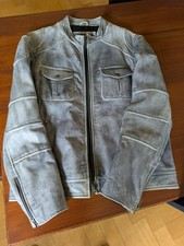Bruno Banani Lamm Nappa Jacke Größe 50 Vintage grey  used look Biker