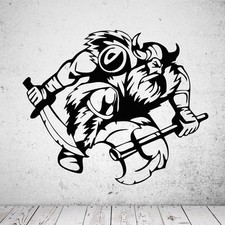 Wandtattoo Wikinger mit Axt