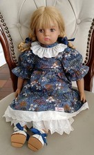 *** KÜNSTLERPUPPE  SIGIKID *BLONDE ZÖPFE* 50cm , original Kleidung  * neuwertig*