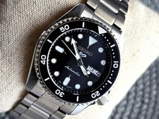 Seiko 5 Sports SRPK29K1 Automat Herren Armbanduhr Edelstahl Schwarz Neu