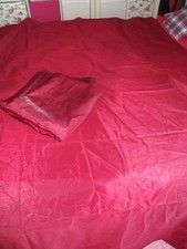 Ikea Vorhang FELICIA,Schal,Wildseide Optik,Uni,Bordeaux Rot,145x240 cm,Gardine