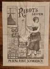 Alte Werbung "Ribot's Seifen"