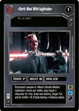Star Wars CCG Decipher -   Darth Maul with LIghtsaber   FOIL   M/NM