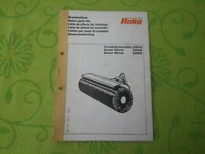 Ersatzteilliste Frontkehrmaschine (5803) Hako Trac Original Hako Hausdruckerei
