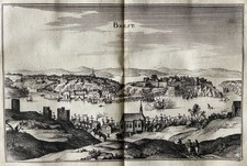 Brest. Hafenstadt Merian Kupferstich Ansicht Topographiae Frankreich - 1655-61