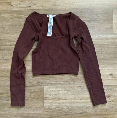 Zara damen crop top bauchfrei - damen,