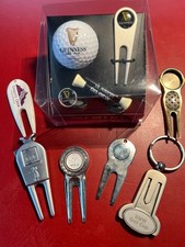 Konvolut  best. aus 7 Pitchgabeln Golf  teils inkl. Magnetischen Ballmarker