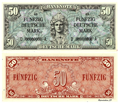 Fünfzig deutsche mark - fünfzig,