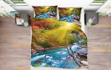 3D Sunshine Streamen M204 Bett Kissenbezüge Decke Bettdecke Abdeckung Set Eve 23