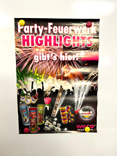 Weco Feuerwerk Werbeposter Plakat Rarität 2000er Jahre Ladenfund