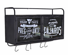 Metallschrank Industrie Wandschrank Wandregal Küchenschrank & Handtuchhalter