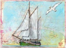 Großer Kunstdruck "Im