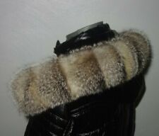 Fuchs Pelz Kapuze Kragen XXL Fellkragen Griesfuchs Echt Fell Besatz Jacke Parka