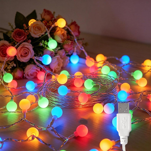Led kugeln lichterkette mit - kugeln,