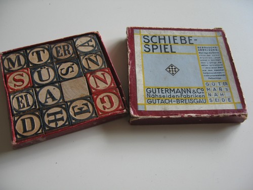 Antikes schiebespiel holz - antikes,