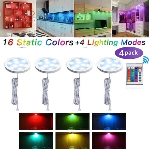 Rgb led unterbauleuchte - 4x,
