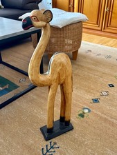Dromedar, Kamel aus leichtem Holz - echte Handarbeit - Höhe 62 cm