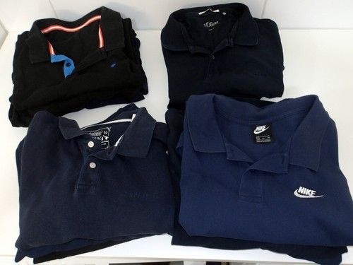12x herren polohemden - polohemden, dunkel