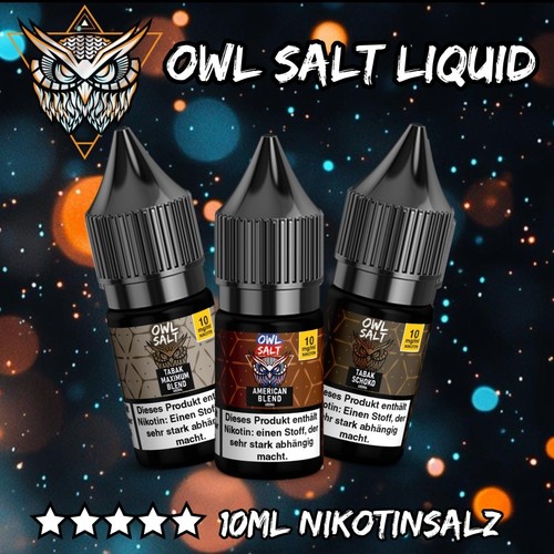 Owl salt tobacco liquids - salt,