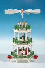 Weihnachtspyramide weiss