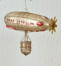 Alter Christbaumschmuck Luftschiff Graf Zeppelin 1930 Leonische Drähte Lauscha