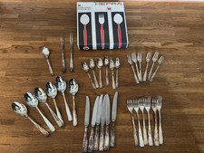 Silberbesteck Hefra Met 60er Silberauflage,  24 + 3 Besteckteile Versilbert 60 