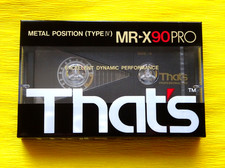 1x THAT´s MR-X 90 PRO Metal Cassette Tape 1985-1989 + OVP + SEALED + High End +