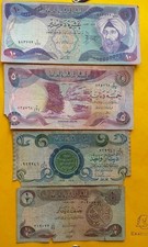 IRAK / IRAQ DINARS . BANKNOTEN ,1980/1982/1984...SCHÖN