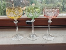 Römer Weinglas - Kristall - Val Saint Lambert - Set 3 Stk. 