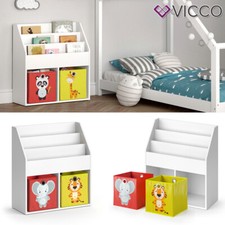 Kinderregal Bücherregal Aufbewahrungsregal Luigi Spielzeugablage Faltbox Vicco