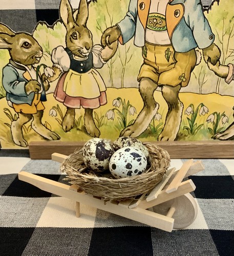 Schubkarre mit nest - mit,