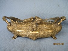 Antike Messing Blumenschale