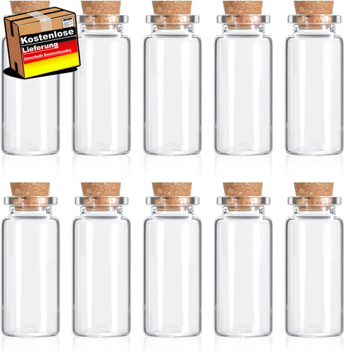 Kleine glasflaschen mit korken - glasflaschen,
