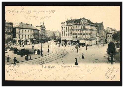 Hannover aegidientorplatz - ak, hannover: