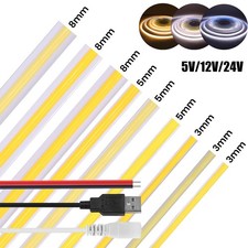 12V 5V COB LED Streifen 3mm
