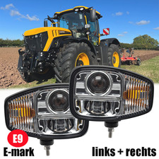 für JCB Fastrac Radlader Baggerlader 2CX 3CX Traktor LED Scheinwerfer