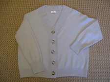 Allude Strickjacke, Schurwolle/Kaschmir, XL- 42,44,46,Hellblau.