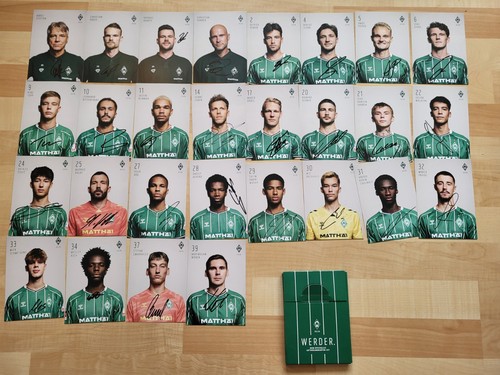 Autogrammkarten set werder - autogrammkarten,