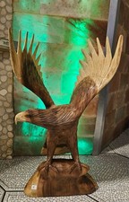 Adler Holz Statue Adlerkopf