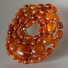 Ältere Oliven Bernsteinkette Honig Baltikum