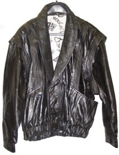 Herren Patchwork-Lederjacke   Bitte Maßangaben beachten !