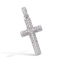 Kreuz Anhänger mit Diamant