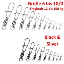 Premium Edelstahl Nice Snap Kugellagerwirbel Wirbel Welswirbel Meereswirbel