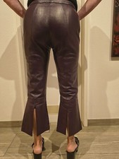 sehr schöne  Lederhose gr. M dunkel lila Marke Gipsy